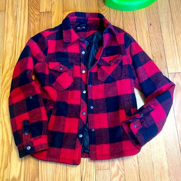 Jackets & Coats Buffalo Red Plaid Lined Quilted Jacket Poshmark